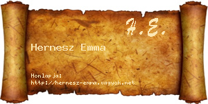 Hernesz Emma névjegykártya